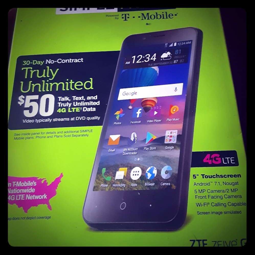 Simple Mobile ZTE Zfive